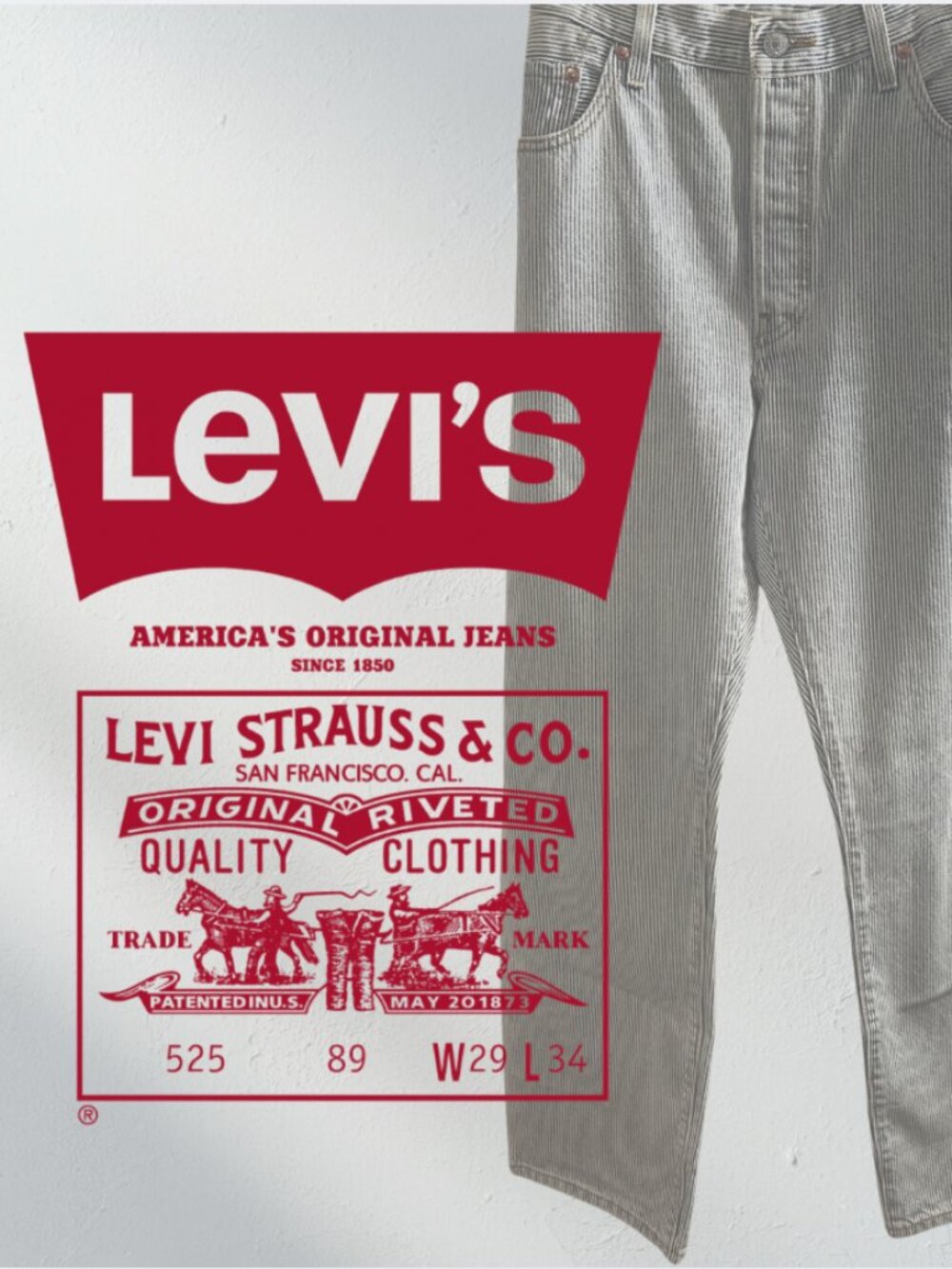 Levi's 501® '90s Jeans | Mini Rail Stripe